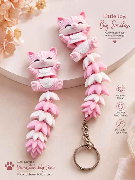 Cuddle Kitty keychain 🩷