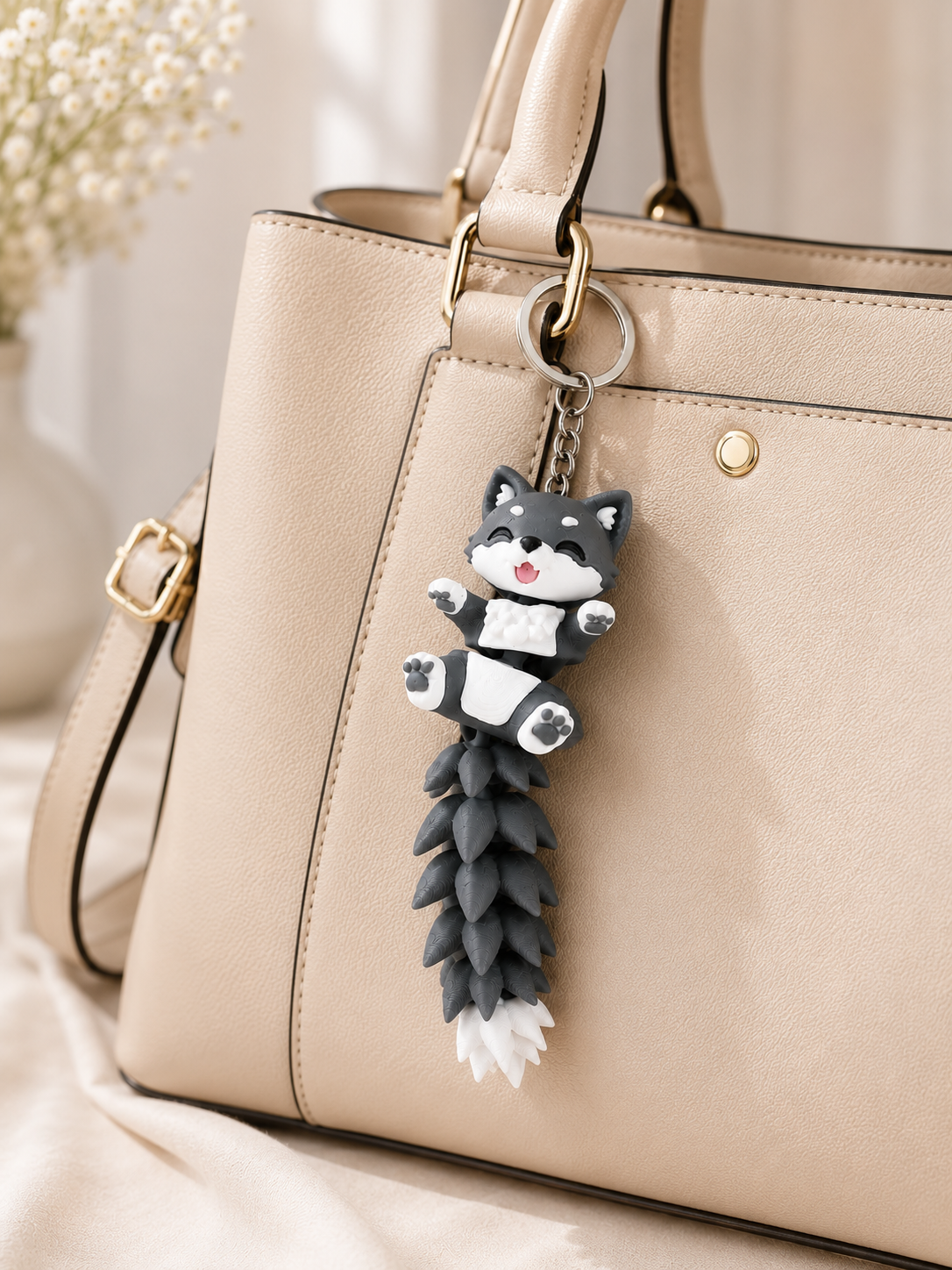 Wolf Flexi Keychain 🐺